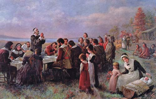 the-first-thanksgiving-pilgrim-at-plymouth-jennie-a.-brownscombe-1914.png